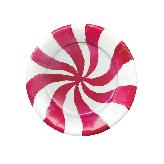 HM for Caspari - Peppermint Paper Salad & Dessert Plates