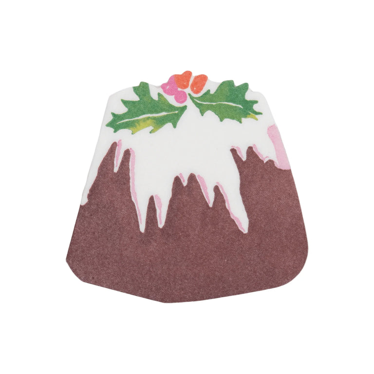 HM for Caspari - Plum Pudding Die-Cut Napkin