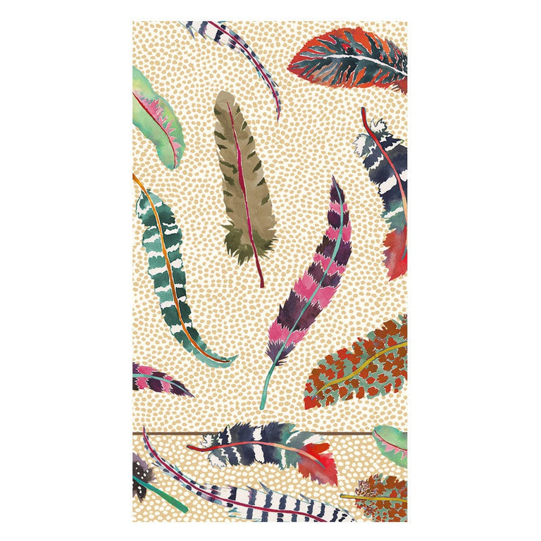 HM for Caspari - Plumage Guest Towels