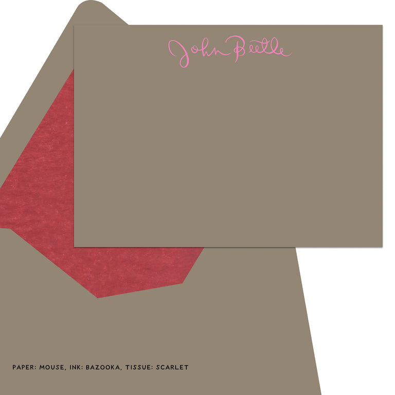 Engraved Personal Stationery