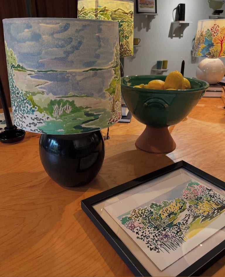 Original Framed Watercolor Study - Marfa